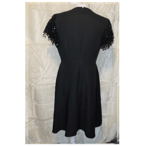NWT Kate Spade Black sequin fringe swing dress - Picture 3 of 8